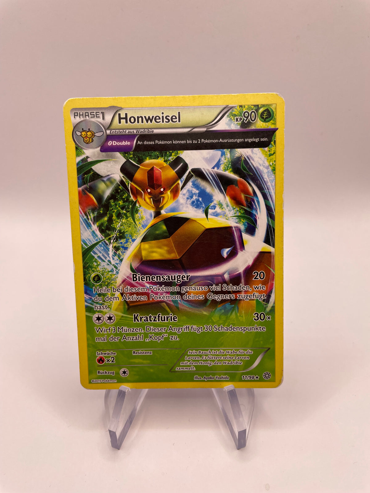Pokemon Karte Art Rare Honweisel 11/98 Deutsch