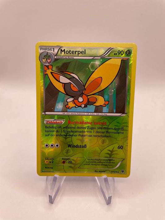 Pokémon Karte Holo Moterpel 4/124 Deutsch