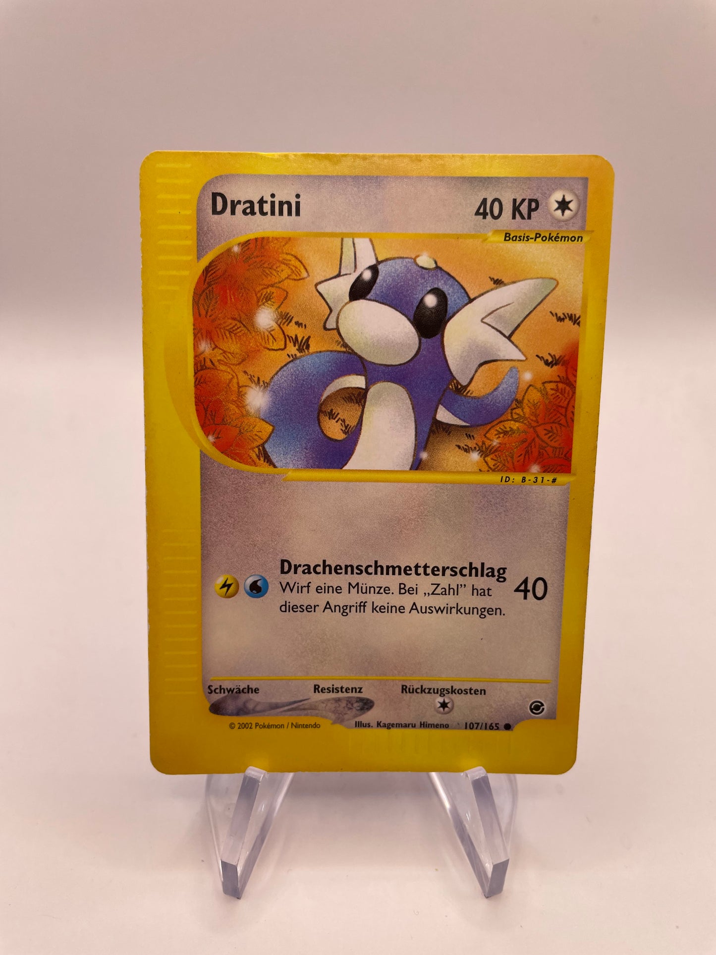 Pokemon Karte E-Series Dratini 107/165 Deutsch