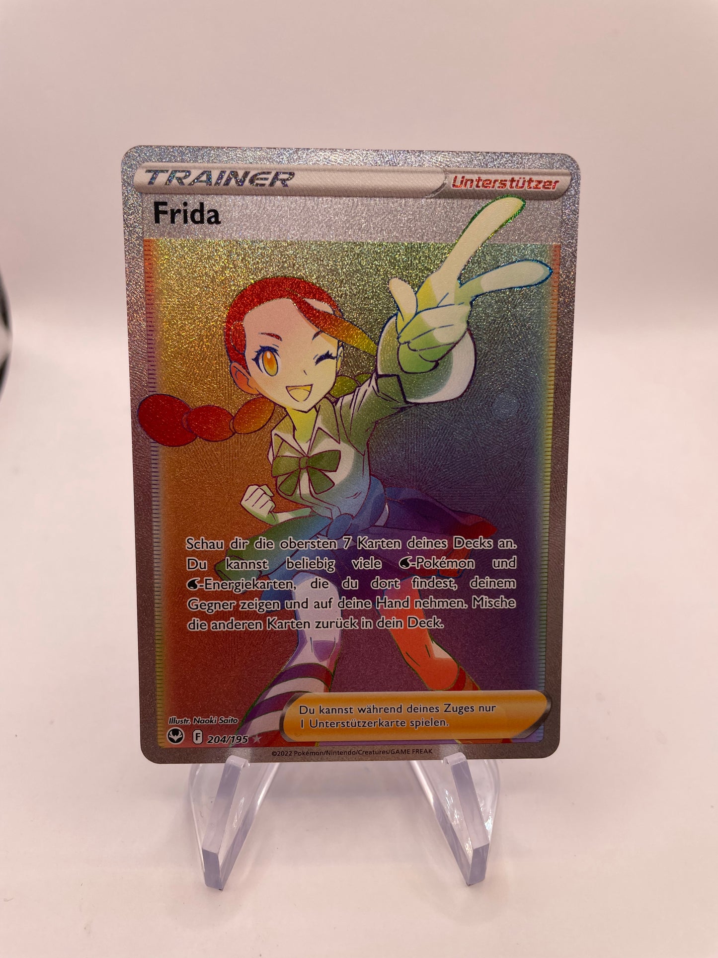 Pokémon Karte Trainer Rainbow Frida 204/195 Deutsch