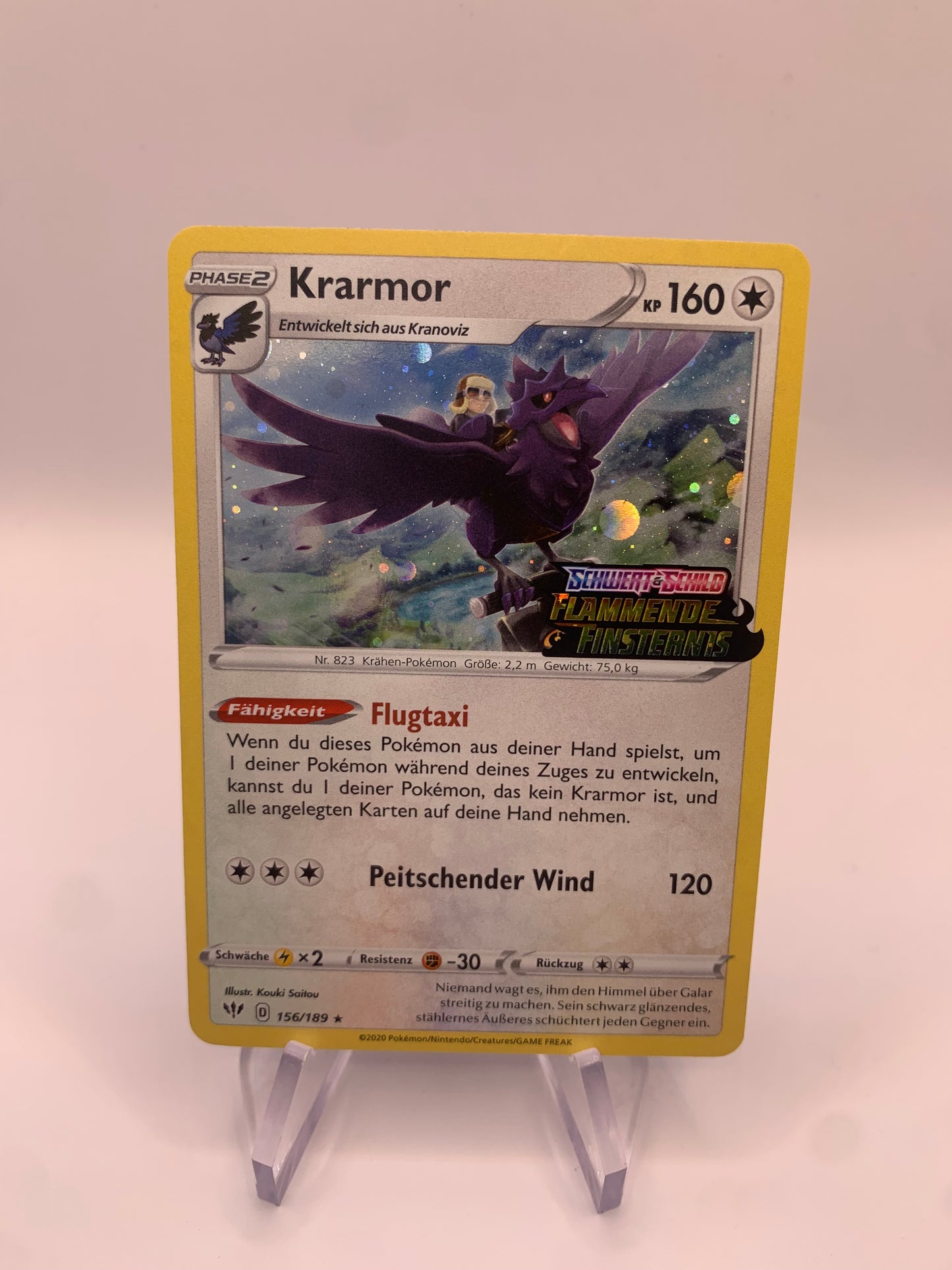 Pokemon Karte Holo Krarmor 156/189 Deutsch