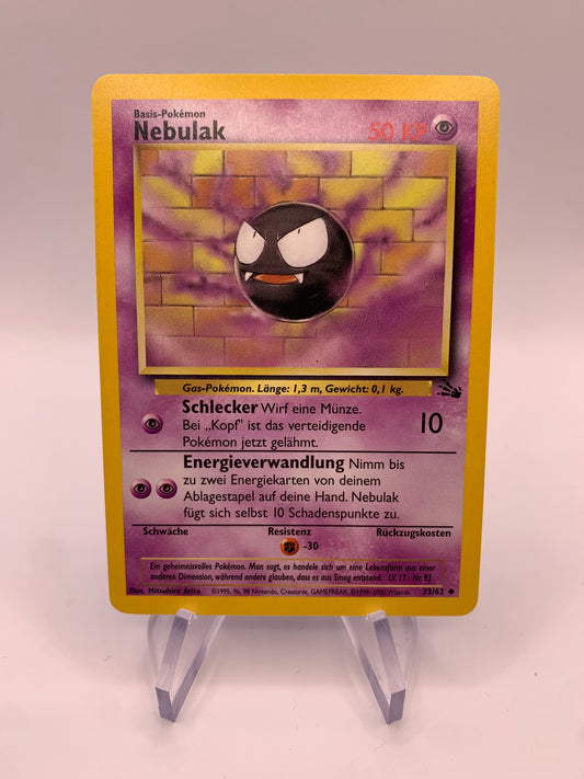 Pokemon Karte Nebulak Fossil 33/62 Deutsch