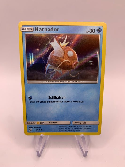 Pokemon Karte Detektiv Pikachu Karpador 8/18 Deutsch