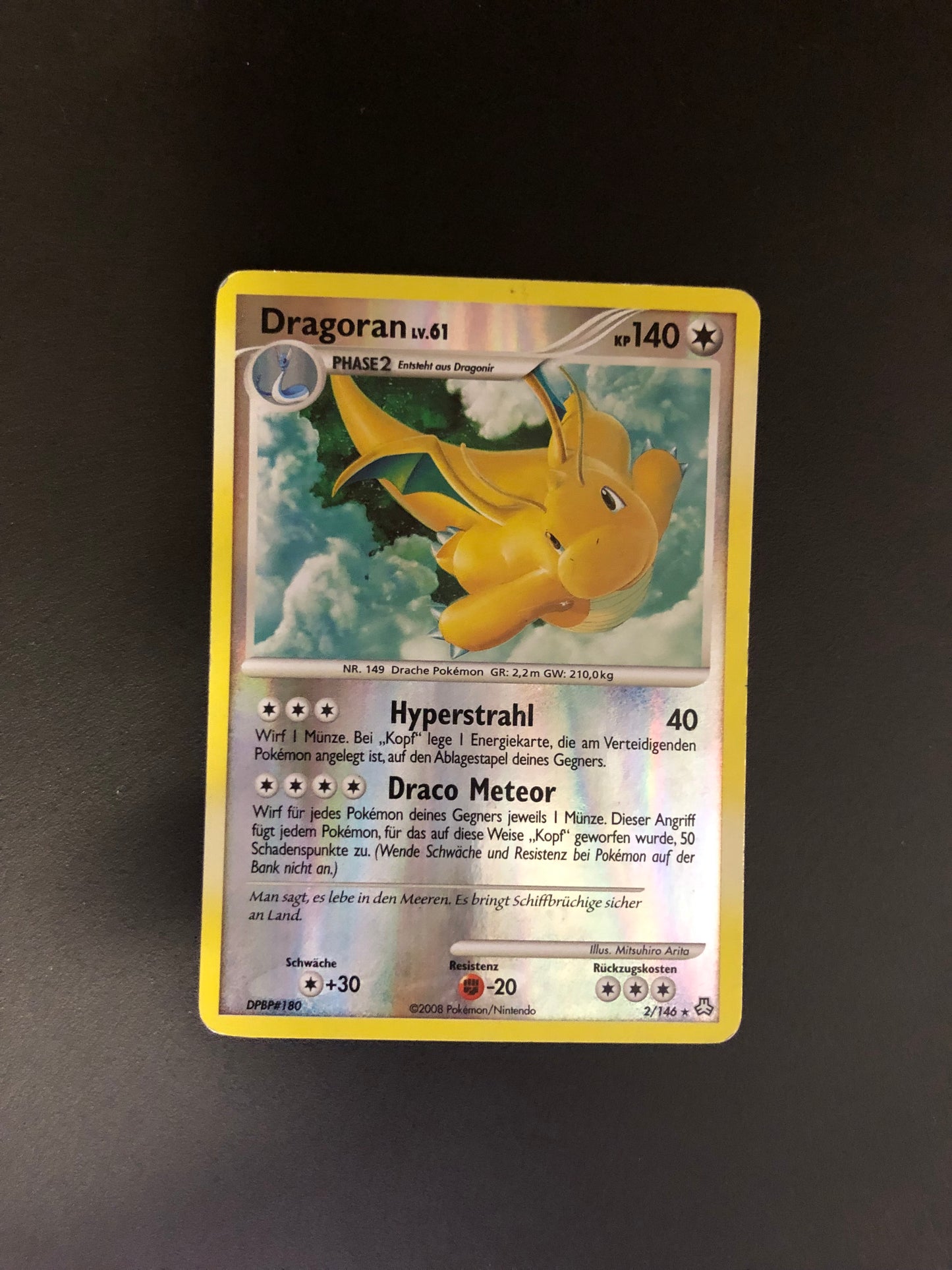 Pokemon Karte Revers Dragoran 2/146 Deutsch