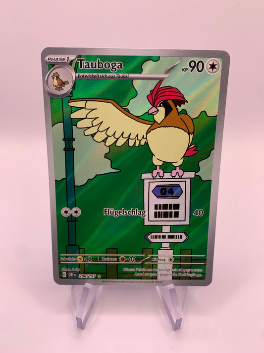 Pokemon Karte Art-Rare Tauboga 208/197 Deutsch