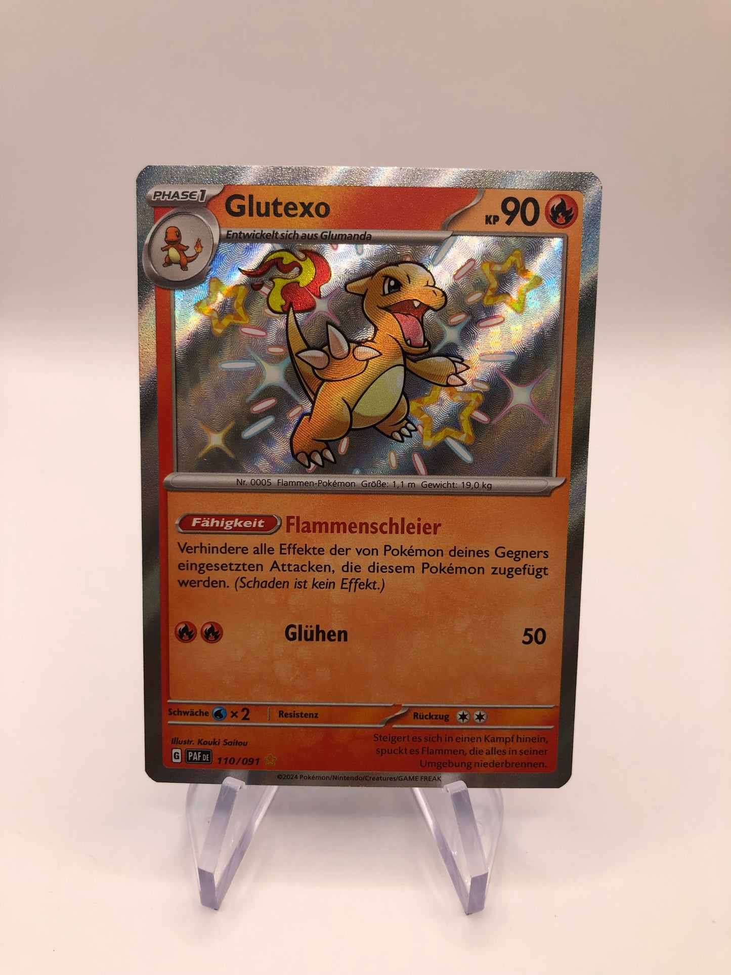 Pokemon Karte Shiny Glutexo 110/91 Deutsch