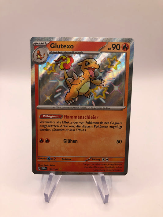 Pokemon Karte Shiny Glutexo 110/91 Deutsch