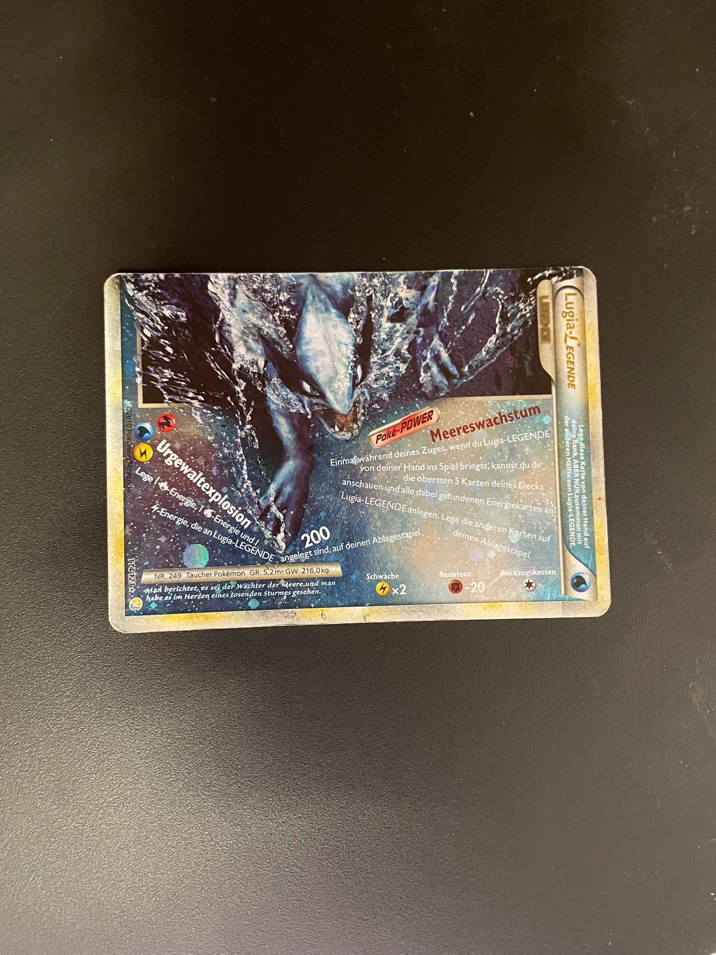 Pokemon Karte Lugia Legende 114/123 Deutsch