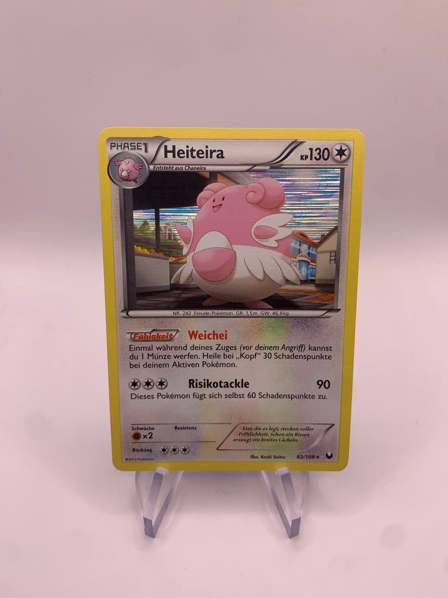 Pokemon Karte Holo Heiteira 82/108 Deutsch