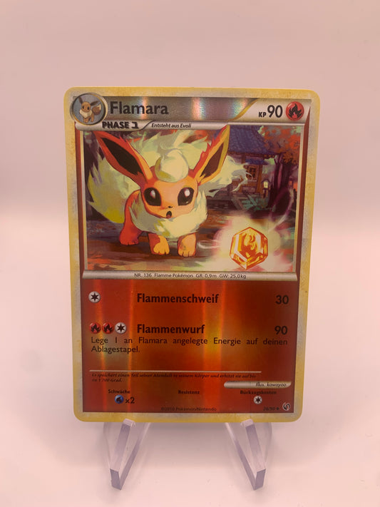 Pokemon Karte Reverse Flamara 26/90 Deutsch