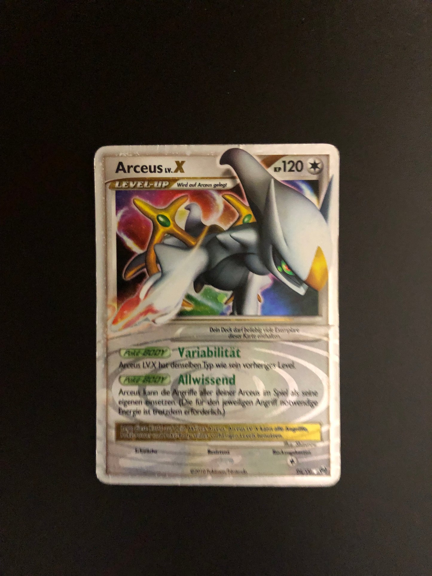 Pokemon Karte Holo Lv.X Arceus 94/99 Deutsch