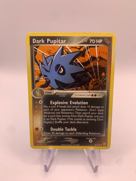 Pokemon Karte Dunkles Pupitar 40/109 Deutsch