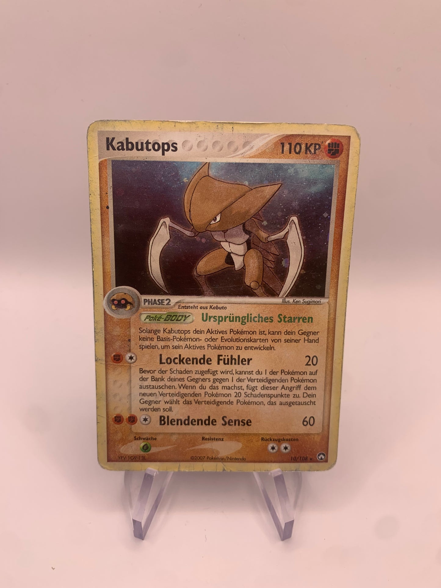 Pokemon Karte Holo Kabutobs 10/108 Deutsch