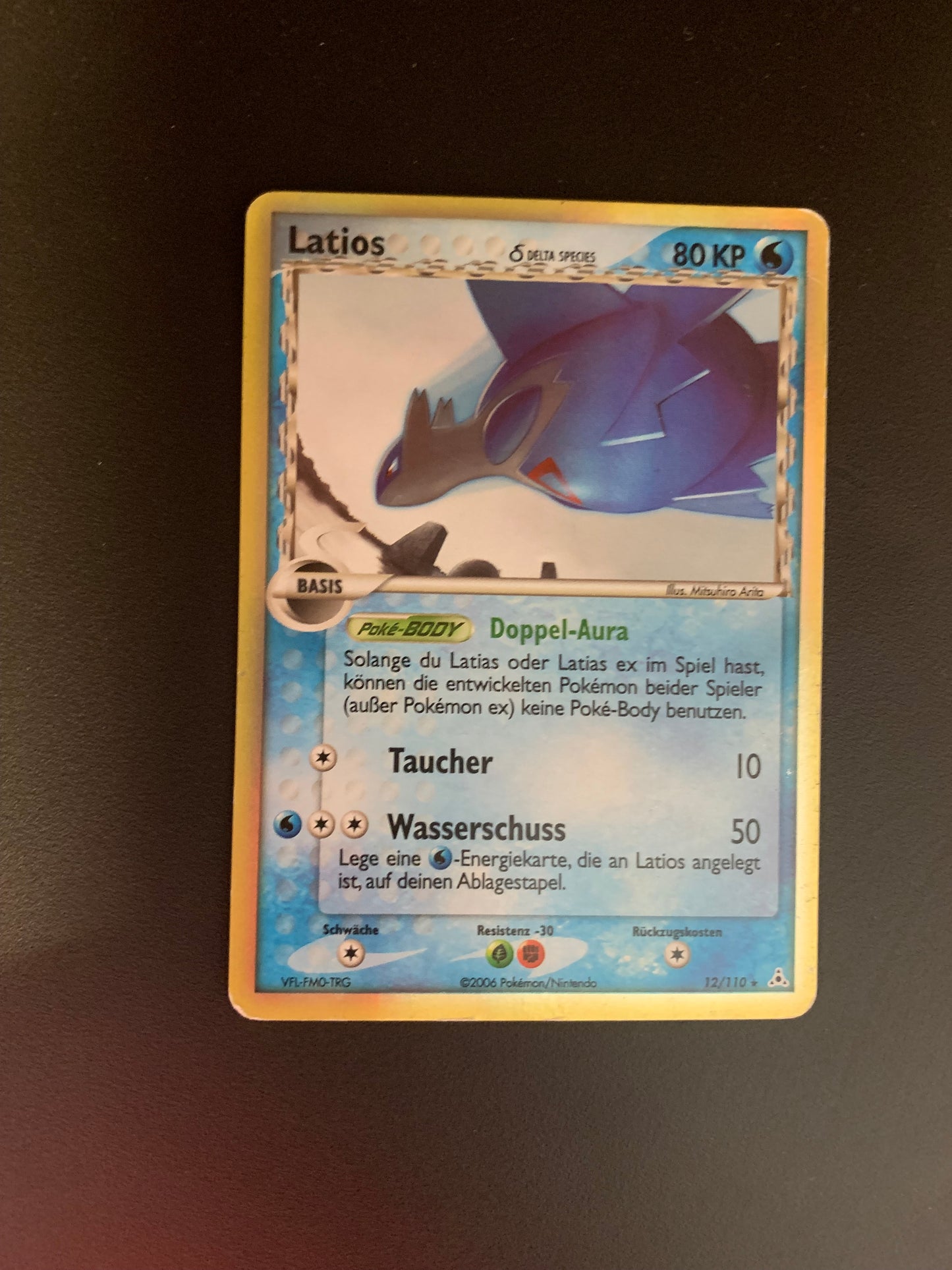 Pokemon Karte Holo Delta Species Latios 12/110 Deutsch