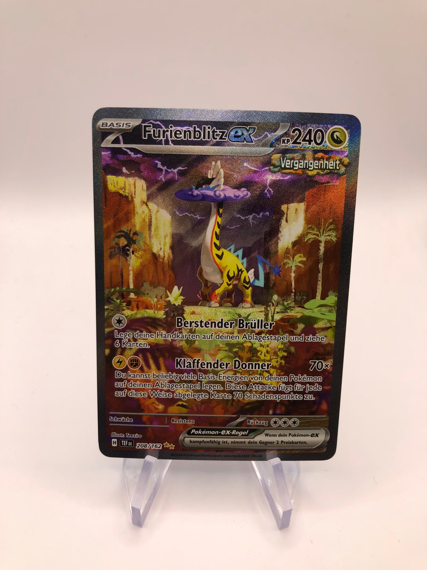 Pokemon Karten Alt-Art Furienblitz 208/162 Deutsch