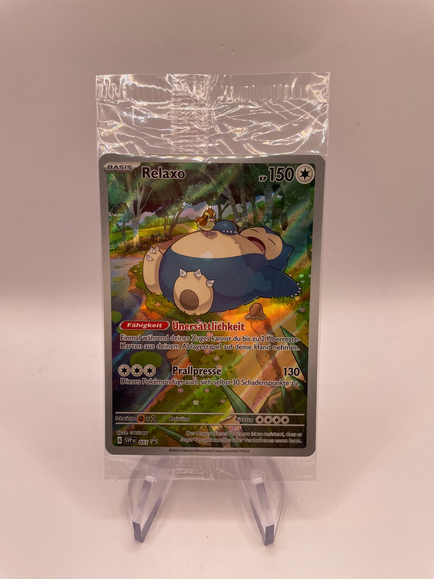 Pokemon Karte OVP Art Rare Relaxo 051 Deutsch