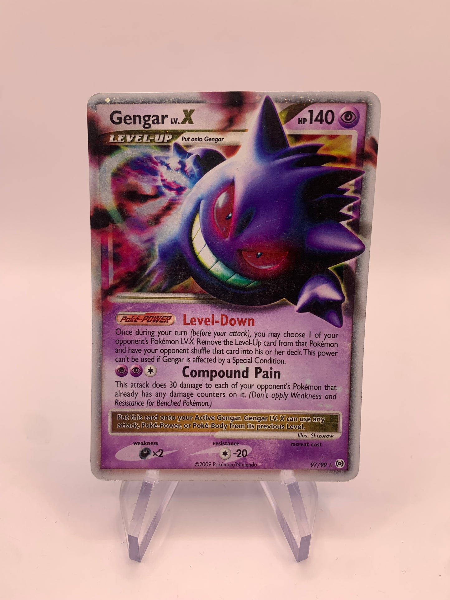 Pokemon Card Lv.X Gengar 97/99 English