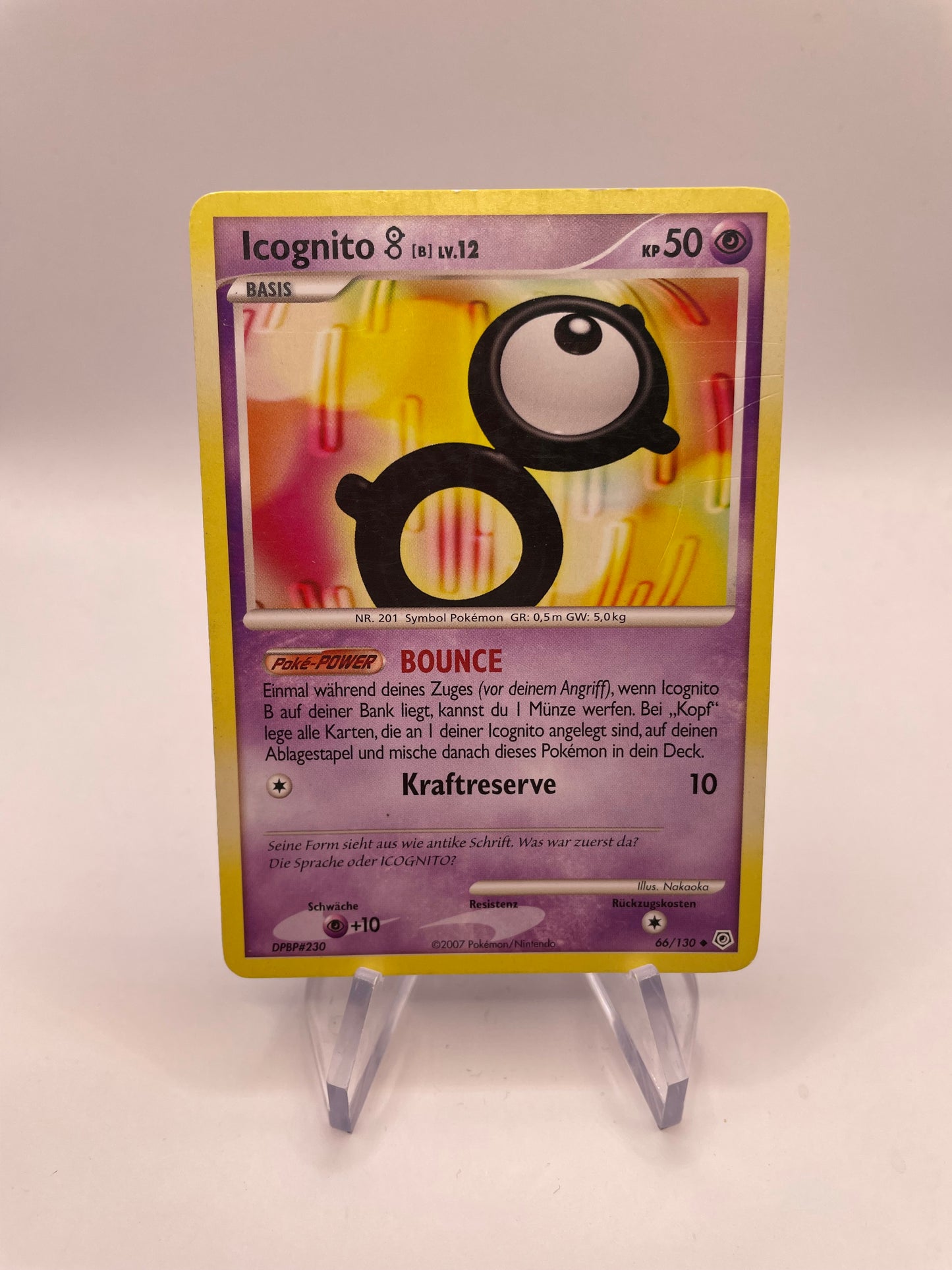 Pokémon Karte Icognito 66/130 Deutsch