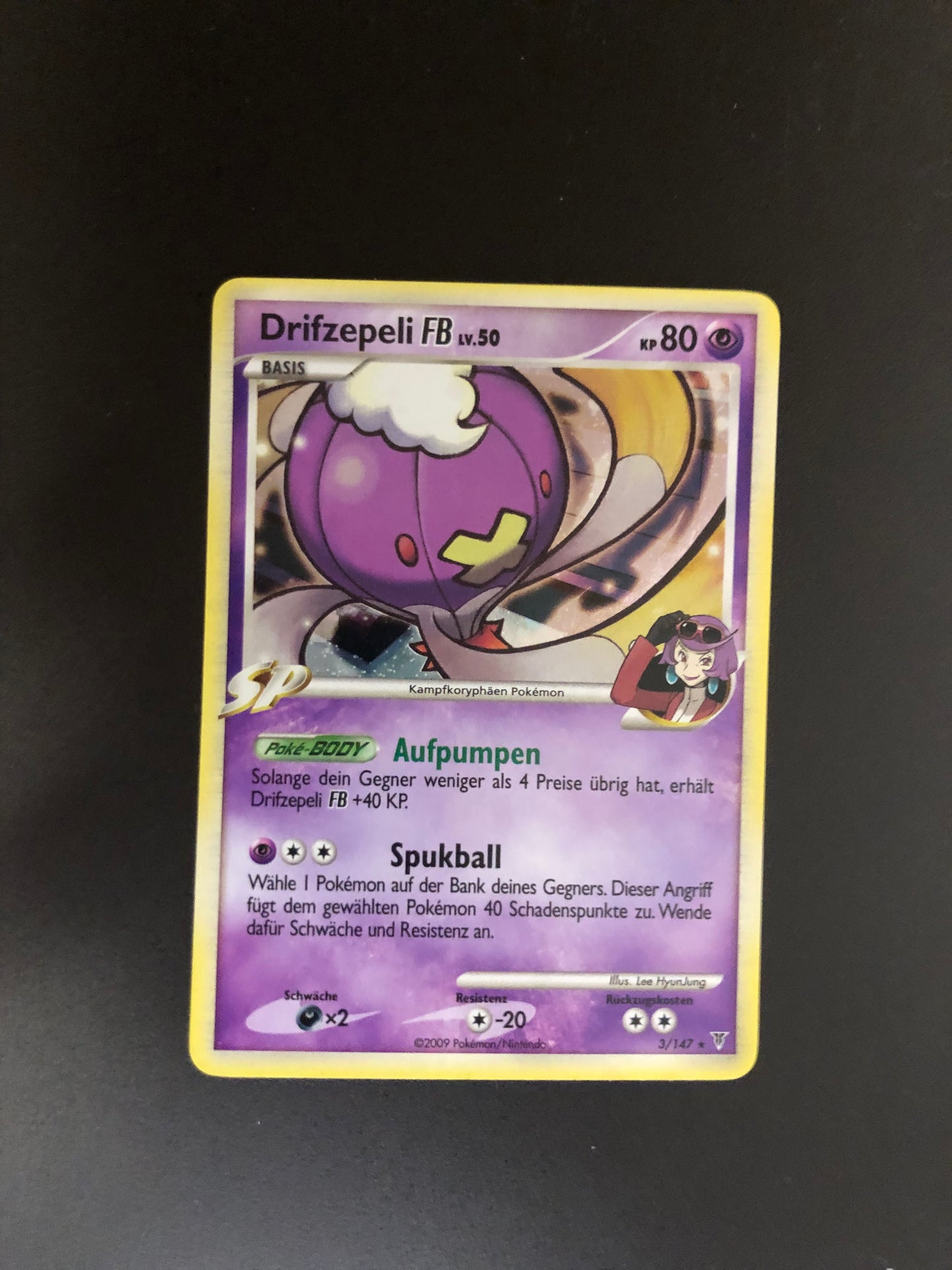 Pokemon Karte Revers Drifzepeli 3/147 Deutsch