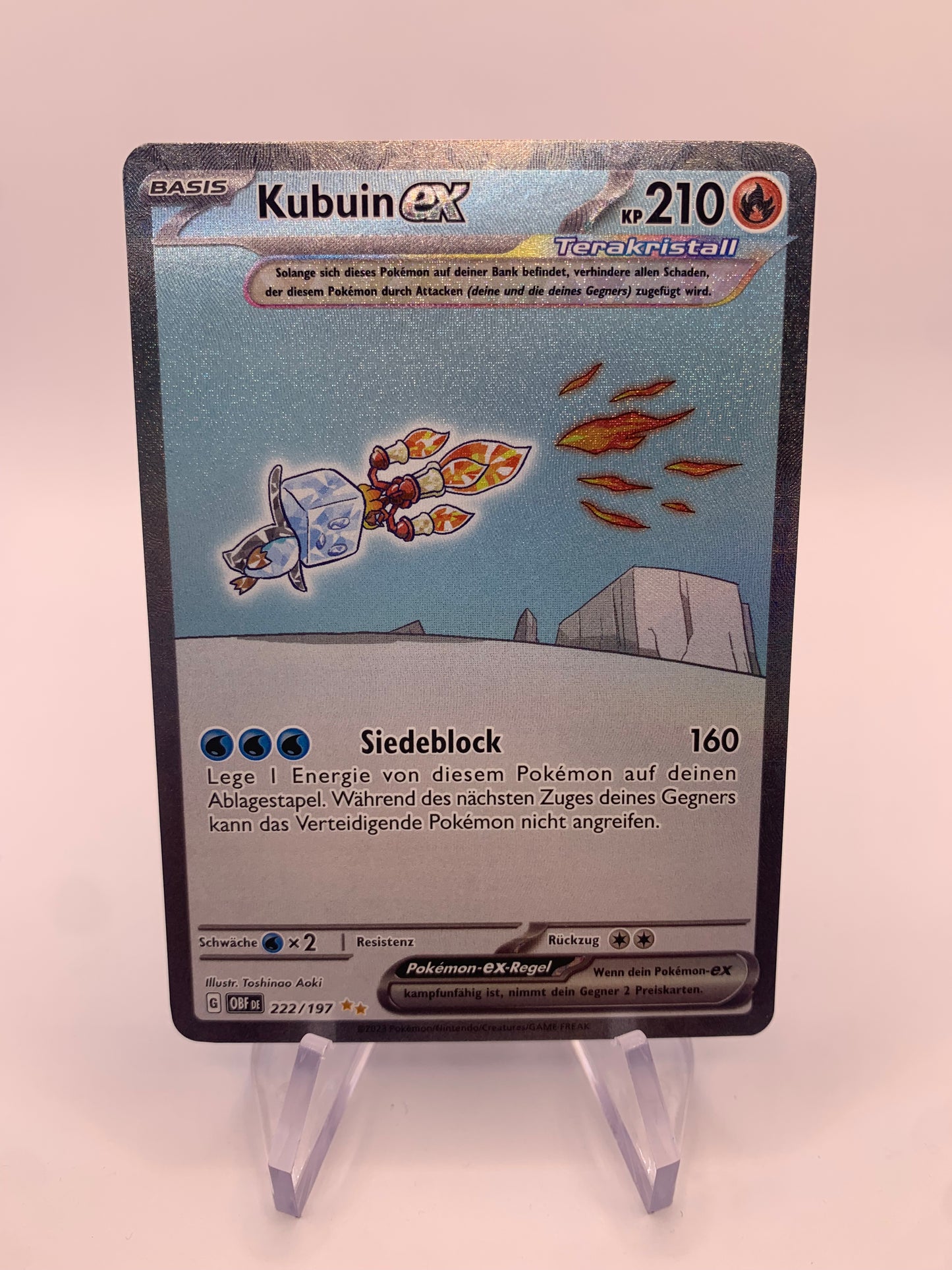 Pokemon Karte ex Alt-Art Kubuin 222/197 Deutsch