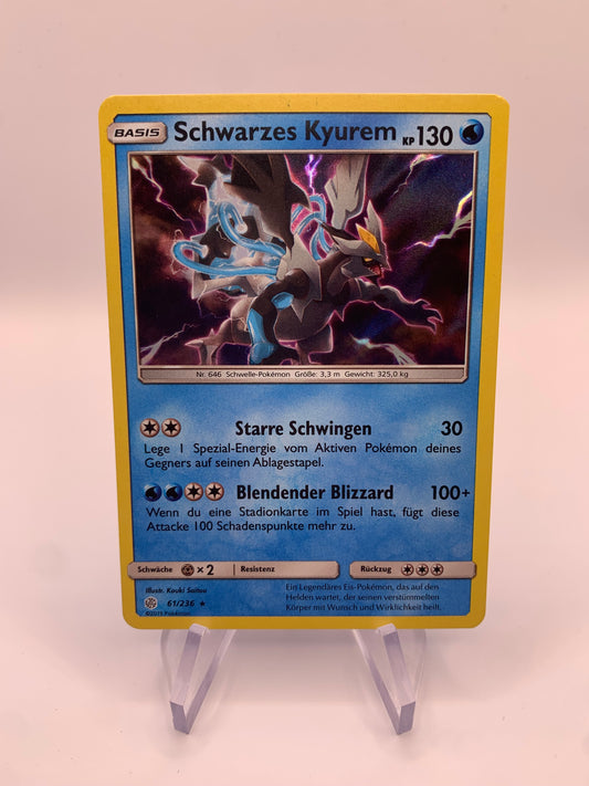 Pokemon Karte Holo Schwaezes Kyurem 61/236 Deutsch