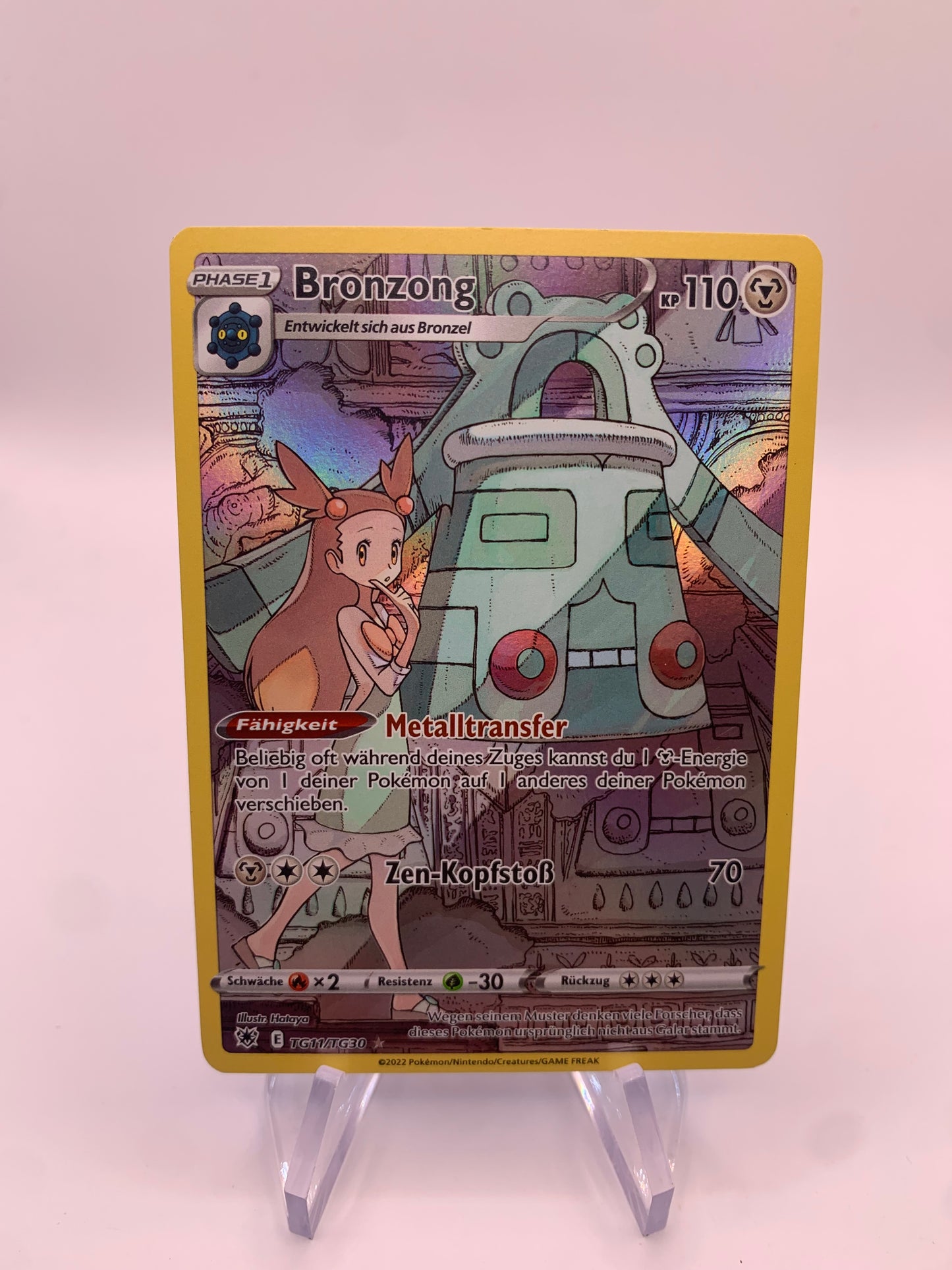 Pokemon Karte Art-Rare Bronzong TG11/TG30 Deutsch