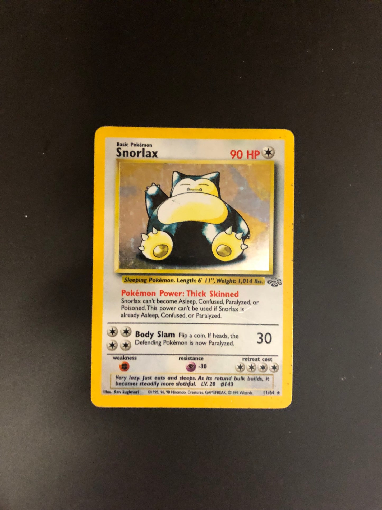 Pokemon Karte Holo Dschungel Relaxo 11/64 Englisch