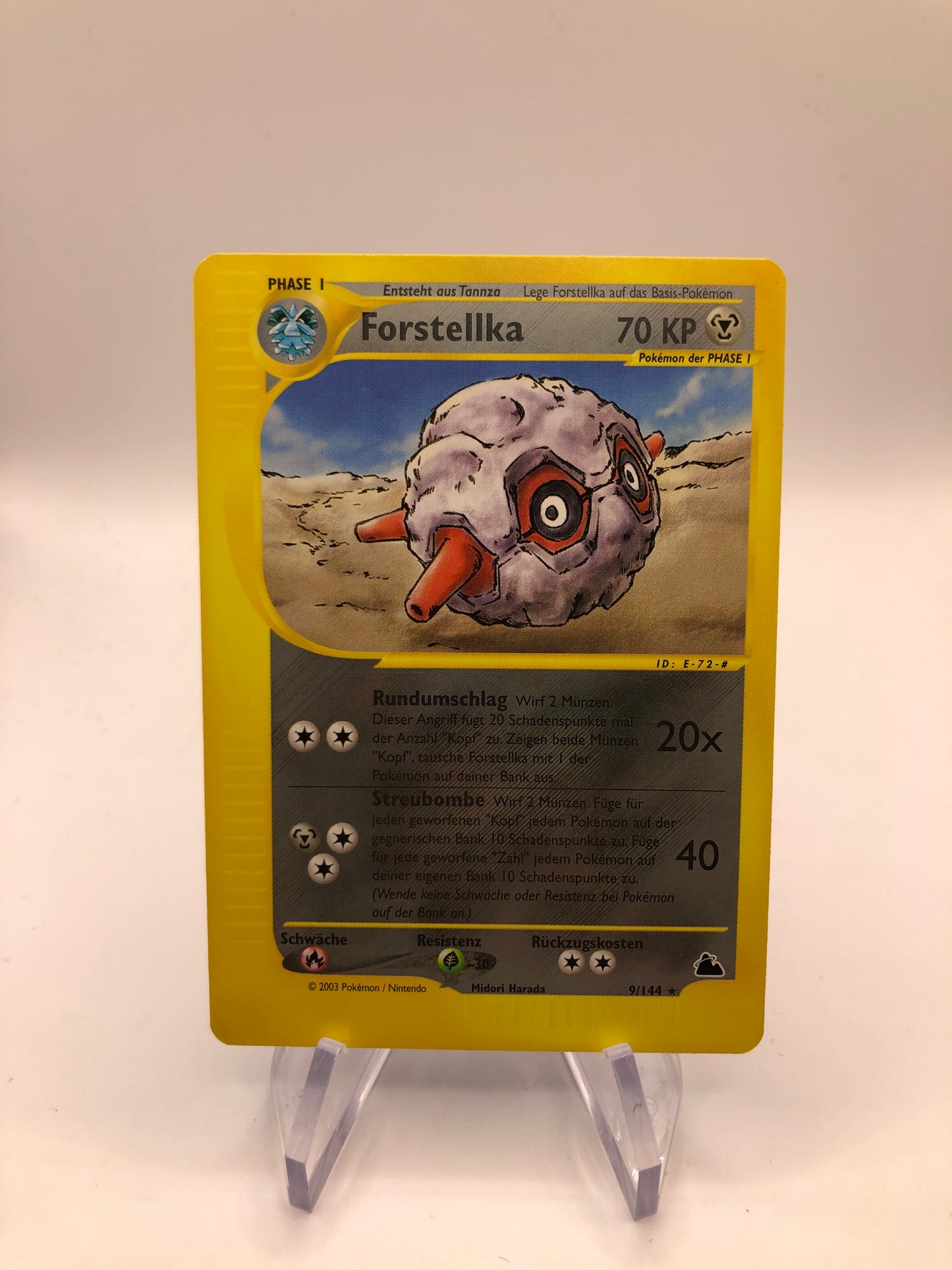 Pokemon Karte E-Series Forstellka 9/144 Deutsch