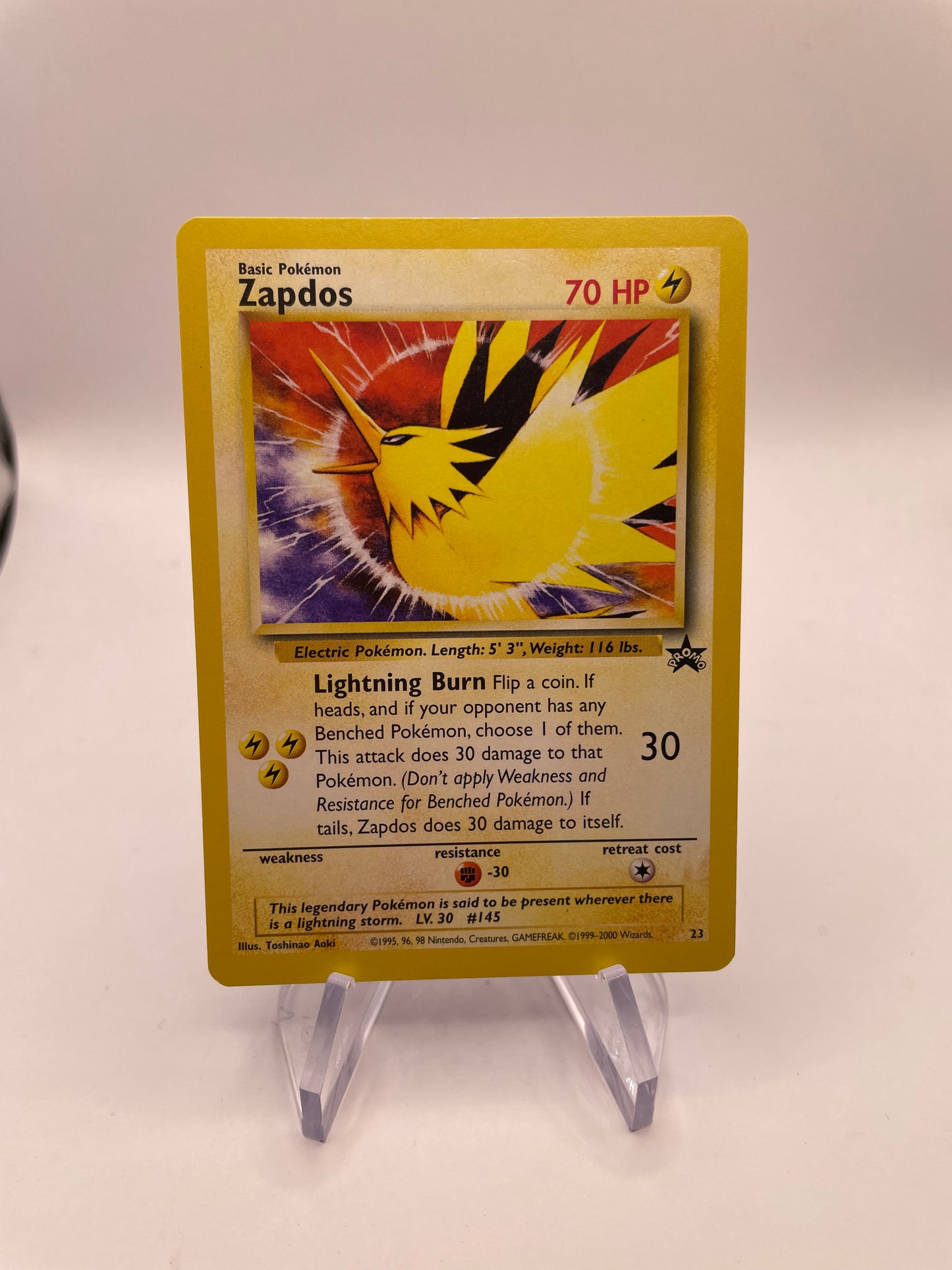 Pokemon Karte Promo Zapdos 23 Englisch