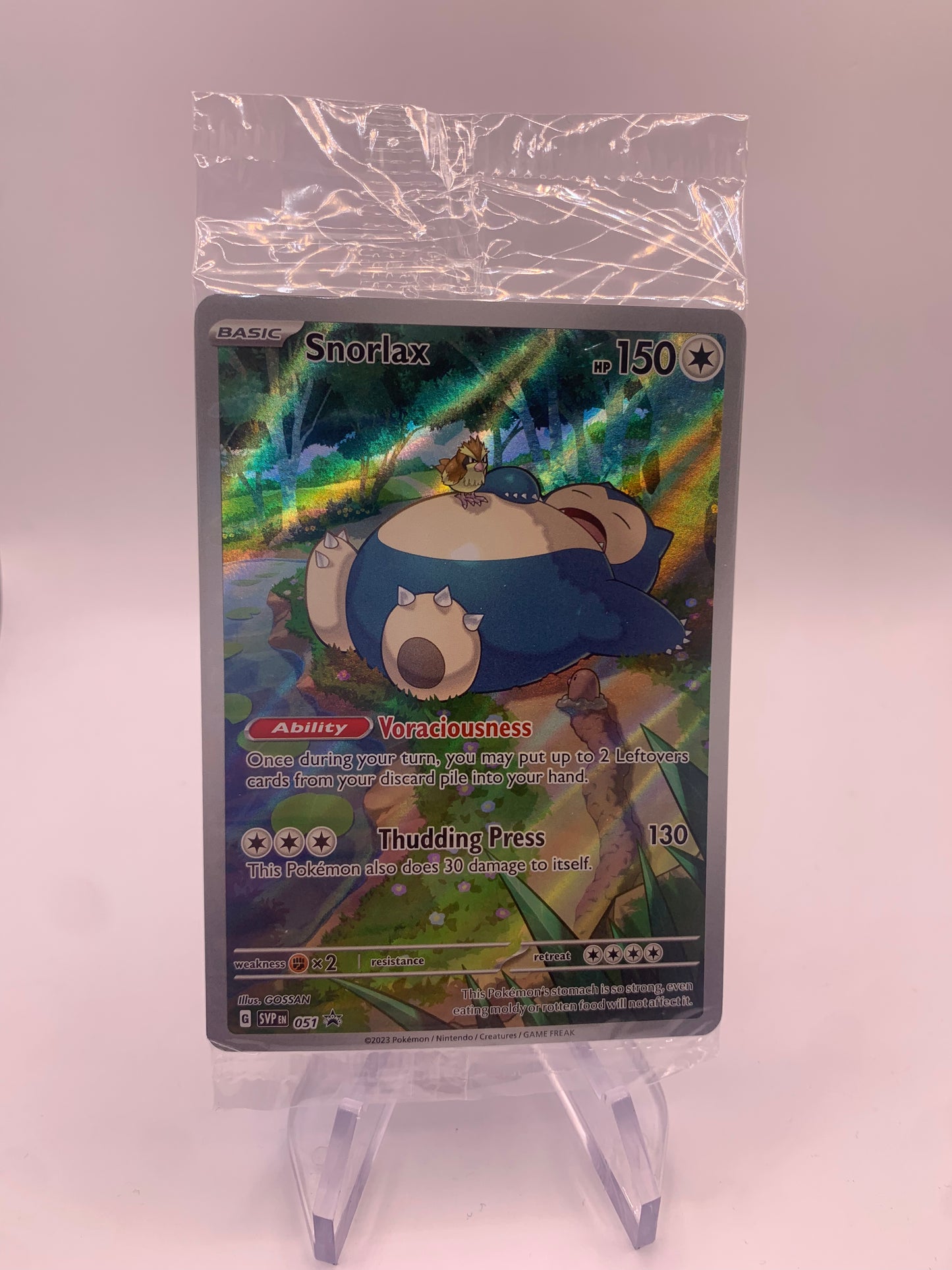 Pokemon card promo original packaging Snorlax 051 English