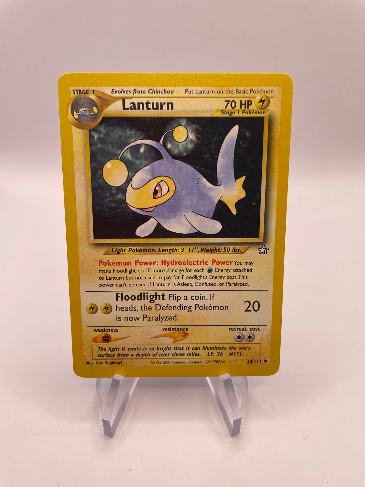 Pokemon Karte Lanturn Neo Genesis 38/111 Englisch