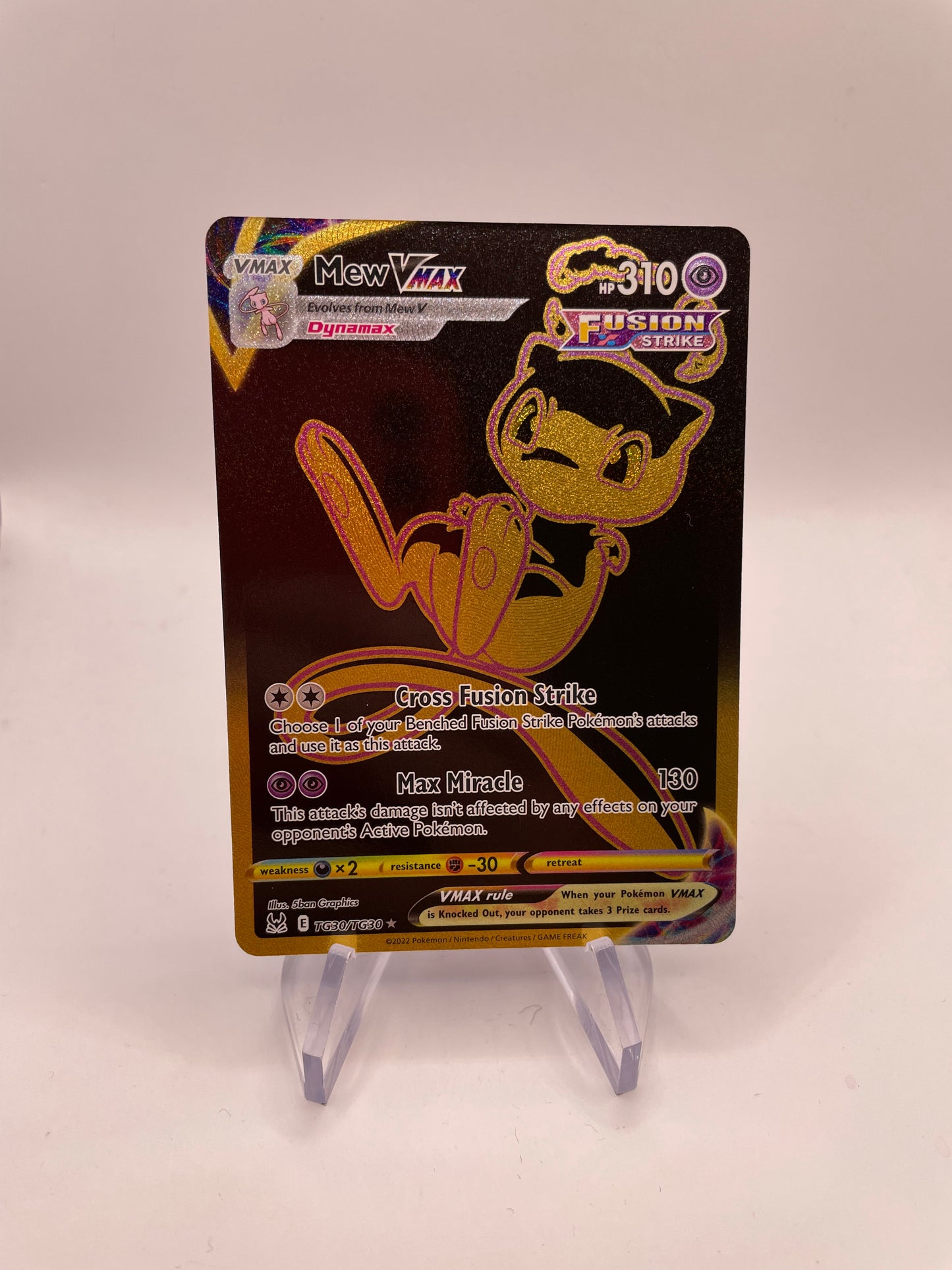 Pokémon Karte VMax Mew TG30/TG30 Englisch