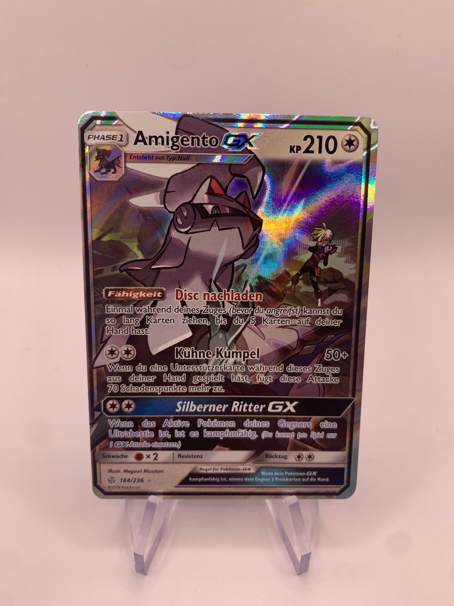 Pokemon Karte GX Amigento 184/236 Deutsch