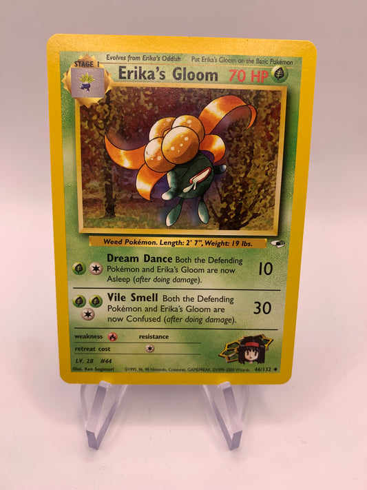 Pokemon Karte Erika‘s Duflor 46/132 Gym Heros Englisch