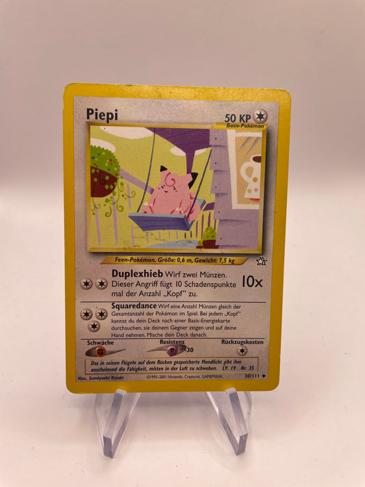 Pokemon Karte Neo Genesis Piepi 30/111 Deutsch
