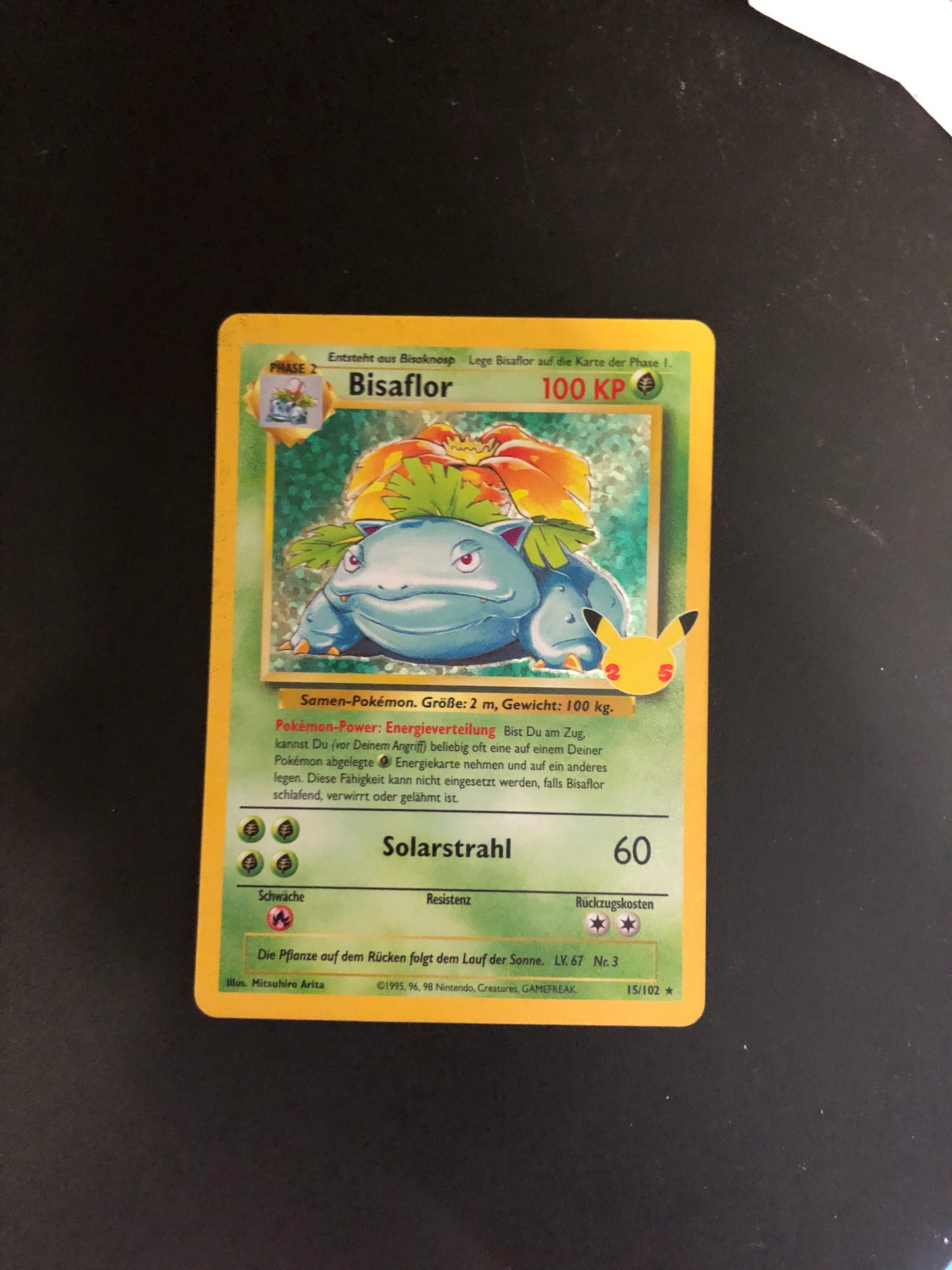 Pokemon Karte Holo Celebration Bisaflor 15/102 Deutsch