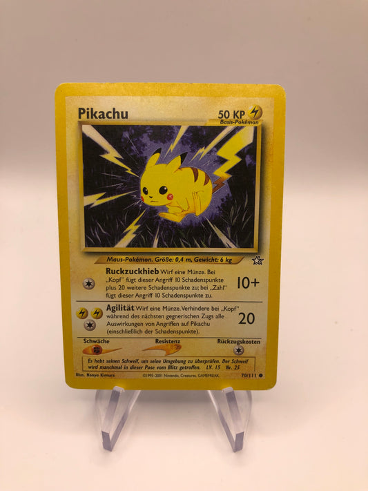 Pokemon Karte Neo Genesis Pikachu 70/111 Deutsch