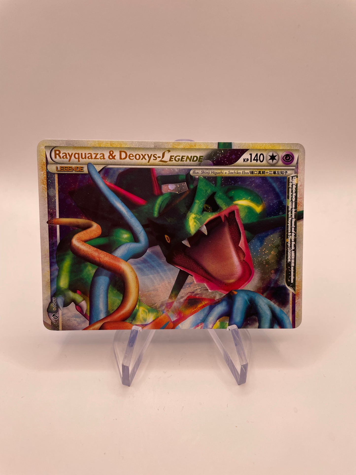 Pokemon Karte Legende Rayquaza & Deoxys 89/90 Deutsch