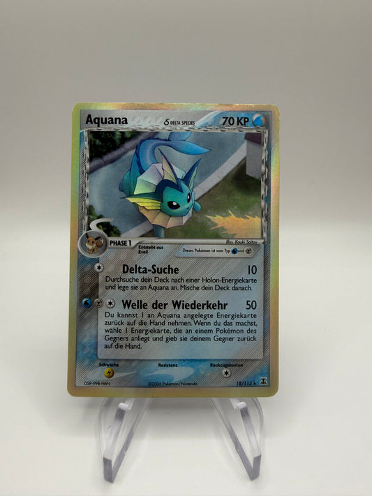 Pokemon Karte Delta Species Aquana 18/113 Deutsch