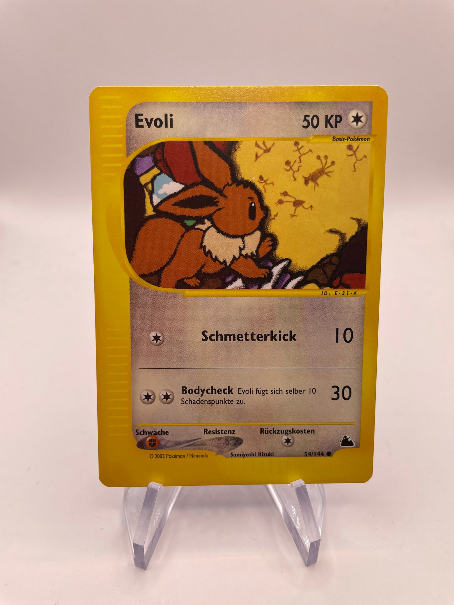 Pokemon Karte E-Series Evoli 54/144 Deutsch