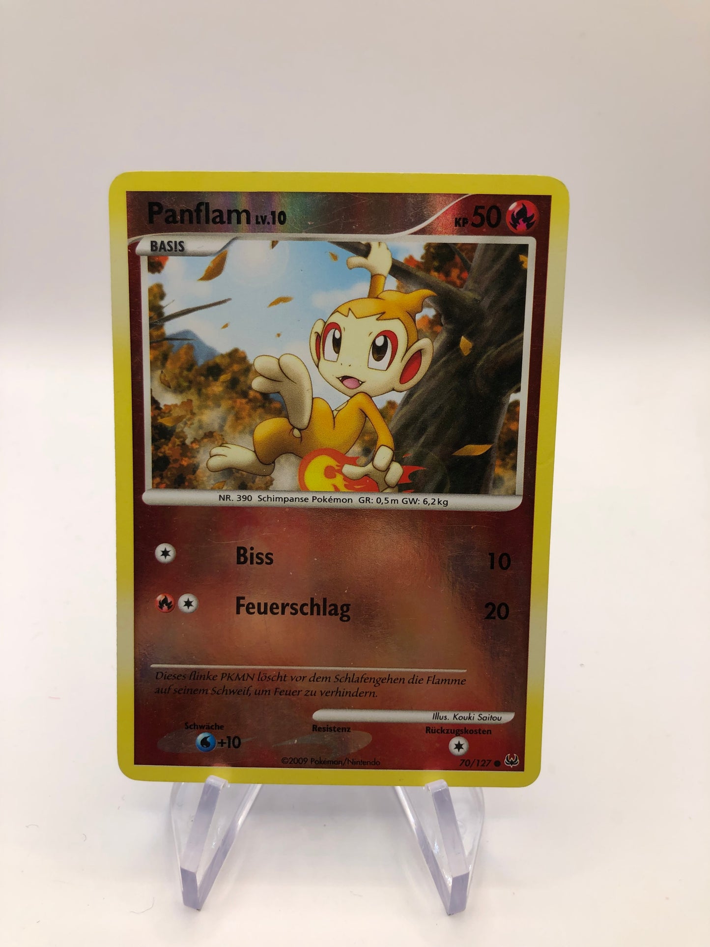 Pokemon Karte Revers Panflam 70/127 Deutsch