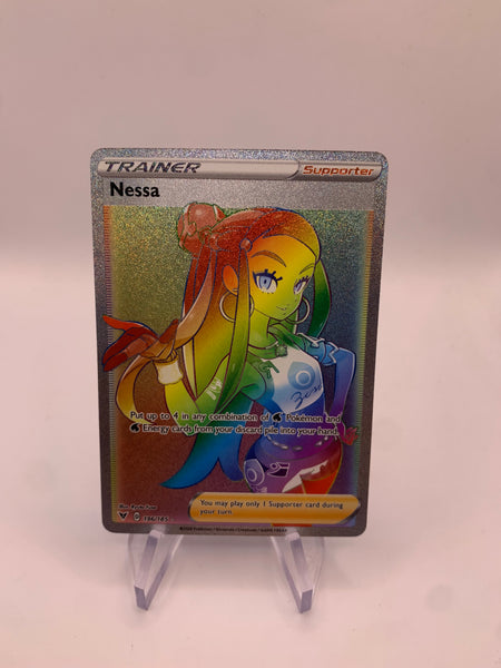 Pokemon Karte Rainbow Trainer Nessa 196/185 Englisch – SHPNPokestore