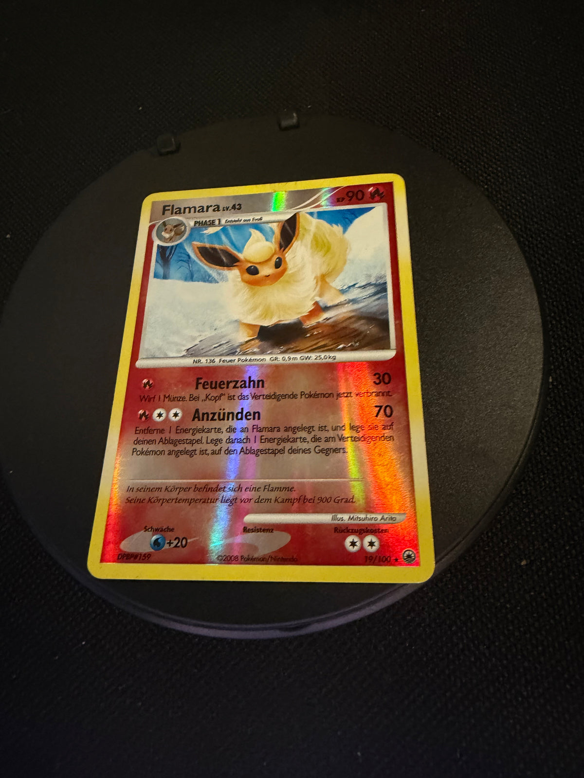 Pokemon Karte Reverse Flamara 19/100 Deutsch