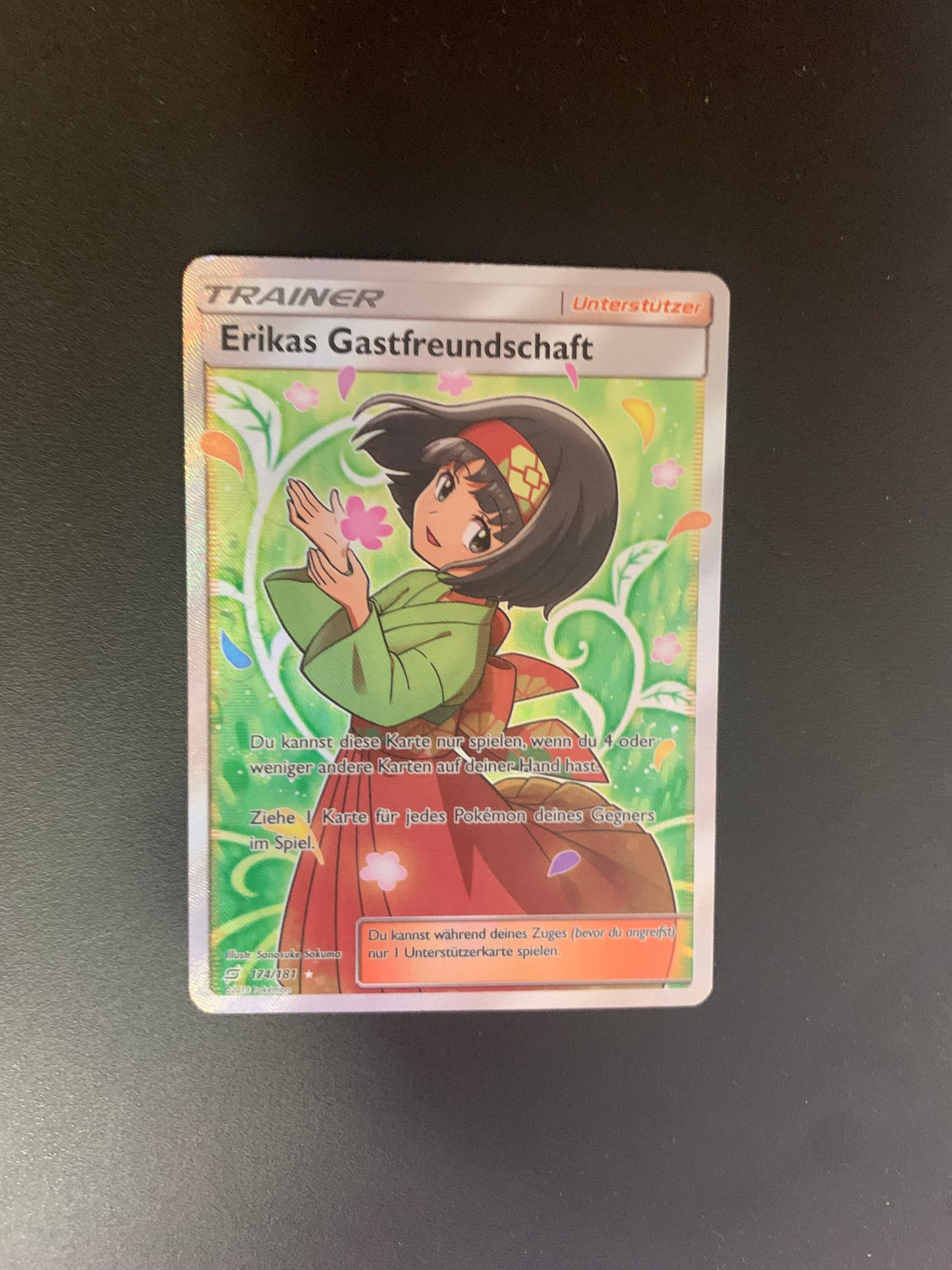 Pokemon Karte Training Fullart Erikas Gastfreundschaft 174/181 Deutsch