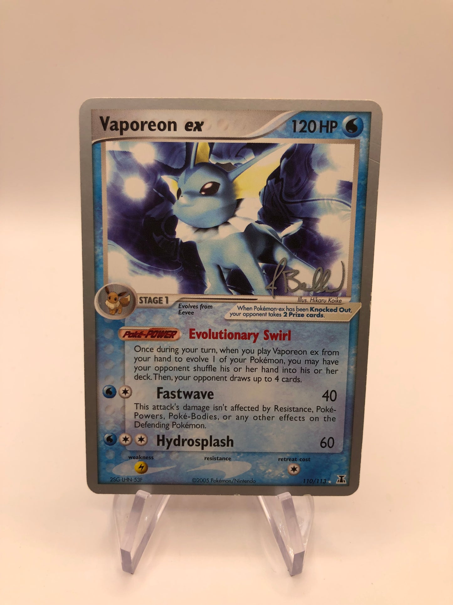 Pokemon Karte EX Aquana 110/113 Englisch