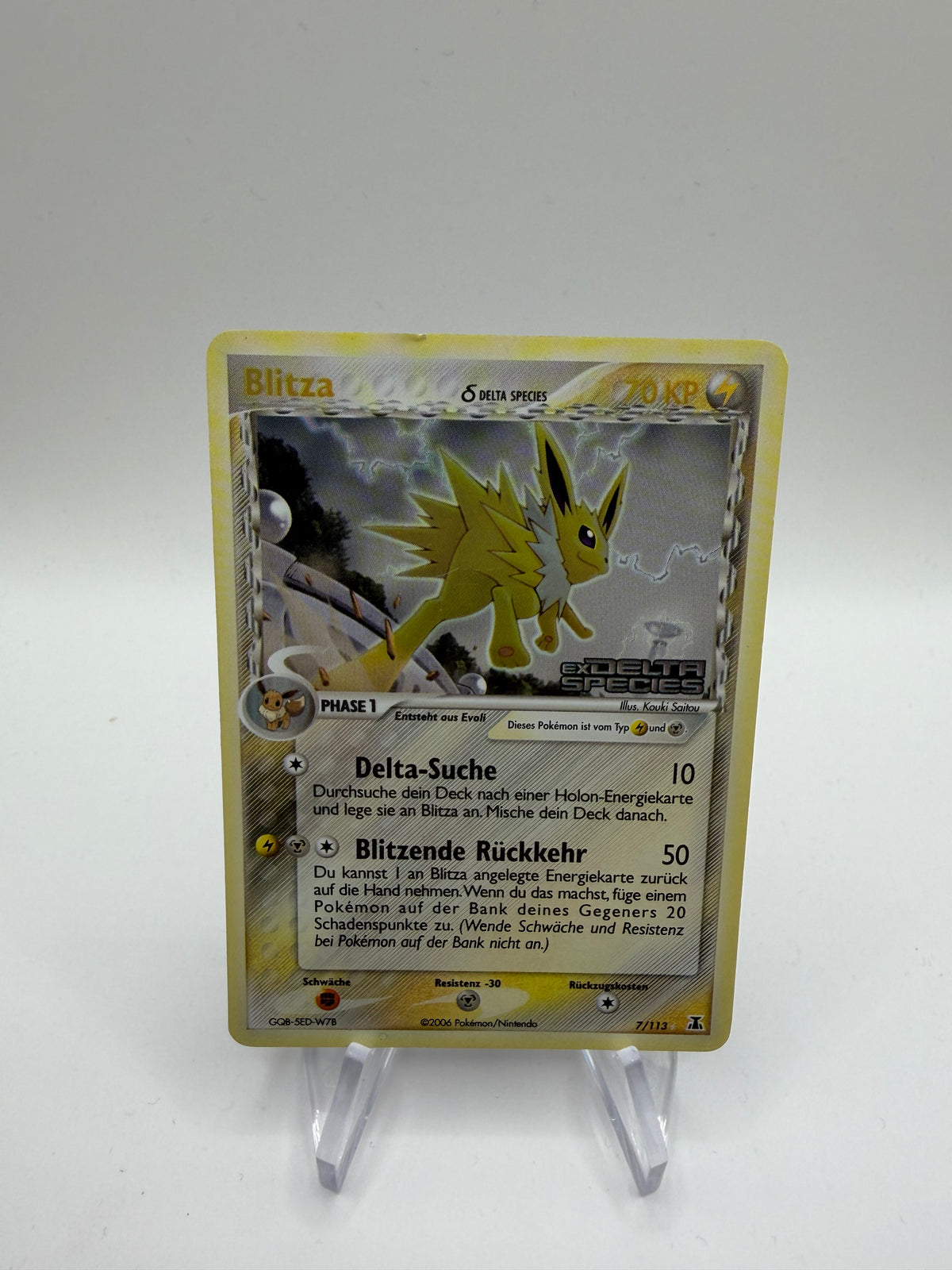 Pokemon Karte Stamp Delta Species Blitza 7/113 Deutsch