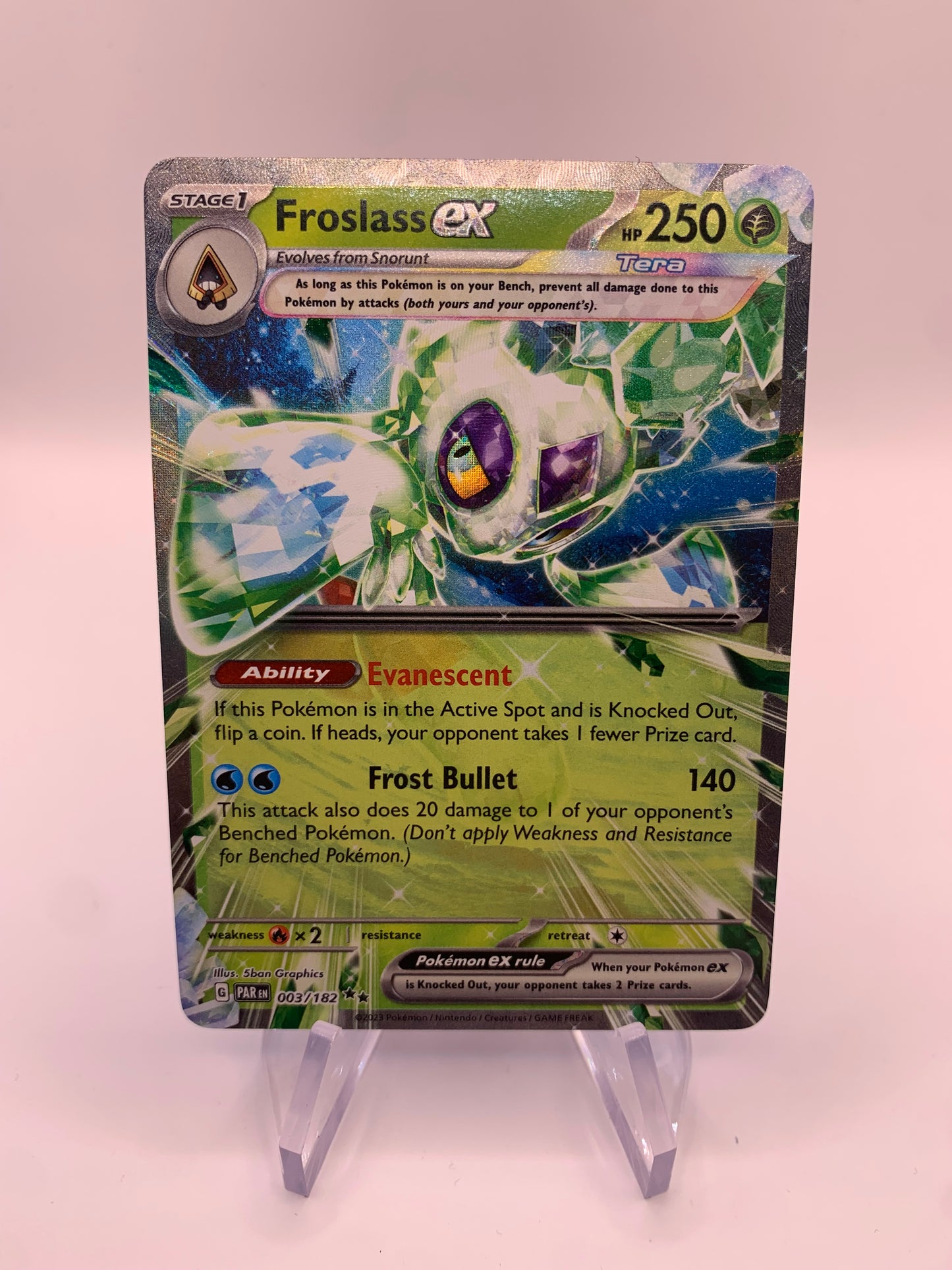 Pokemon Karte Ex Frosdedje 3/182 Englisch