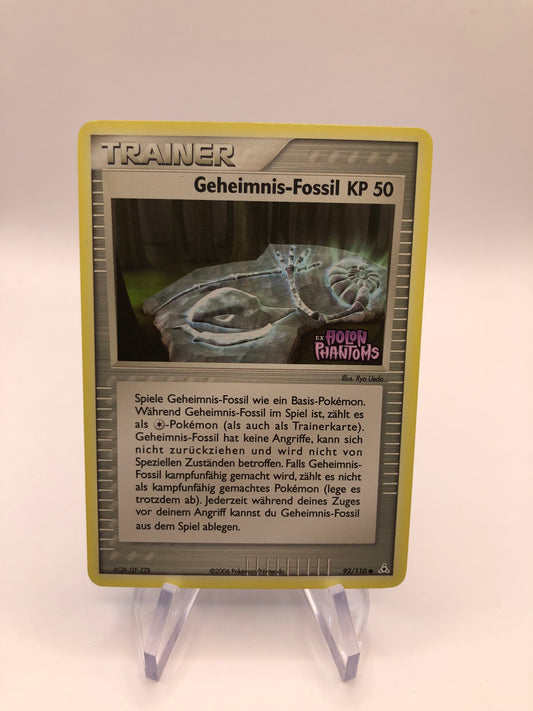 Pokemon Karte Stamp Geheimnis-Fossil 92/110 Deutsch