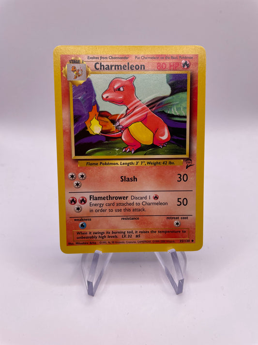 Pokemon Karte Base Set 2 Charmeleon 35/130 Englisch