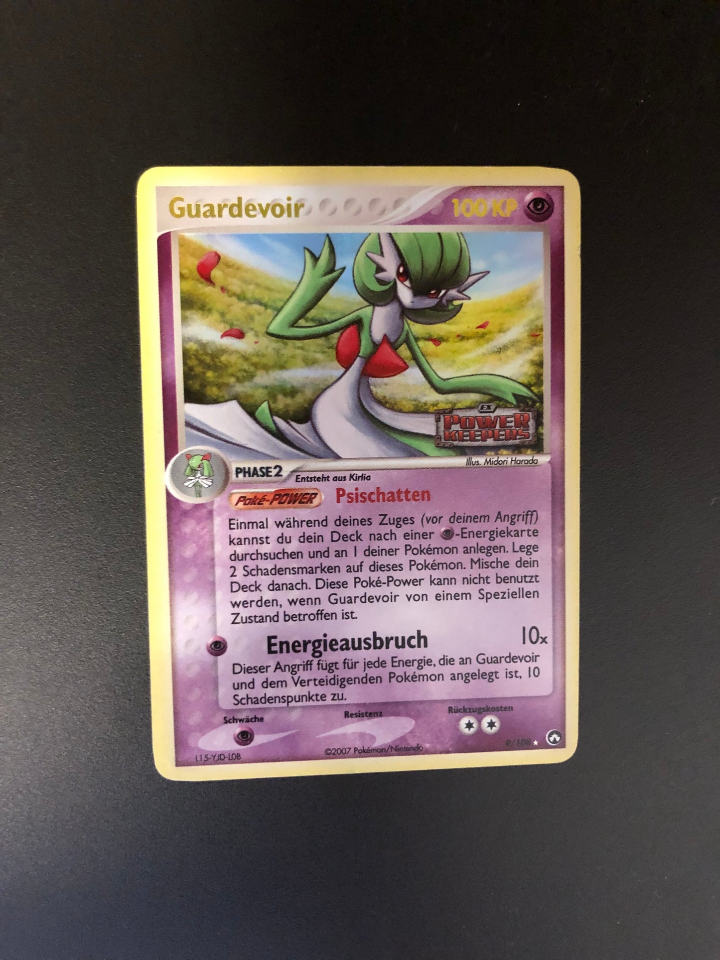Pokemon Karte Revers Stamp Guardevoir 9/108 Deutsch